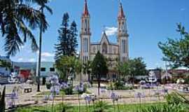 Praia Grande - Praia Grande-SC-Praa e Igreja de So Sebastio-Foto:Marlon Antonelli