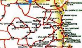 Rio Negrinho - Mapa