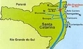 So Francisco do Sul - Mapa