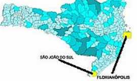 So Joo do Sul - Mapa de Localizao - So Joo do Sul-SC