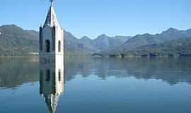 Siderpolis - Siderpolis-SC-Torre da Igreja de So Pedro submersa na barragem-Foto:Renato Sul Adventure