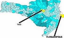 Tai - Mapa de Localizao - Tai-SC