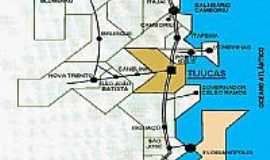 Tijucas - Mapa de Localizao 