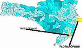 Treze de Maio - Mapa de Localizao - Treze de Maio-SC