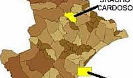 Graccho Cardoso - Mapa de Localizao - Gracho Cardoso-SE