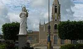 Nossa Senhora da Glria - Praa, Igreja e Imagem de N.Sra.da Glria em Nossa Senhora da Glria-SE-Foto:maxell10