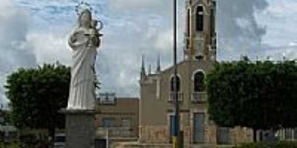 Praa, Igreja e Imagem de N.Sra.da Glria em Nossa Senhora da Glria-SE-Foto:maxell10