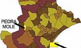 Pedra Mole - Mapa de Localizao - Pedra Mole-SE