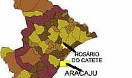 Rosrio do Catete - Mapa de Localizao - Rosrio do Catete-SE