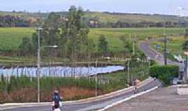 Santa Rosa de Lima - Lago na entrada da cidade-Foto:Luciano Otvio