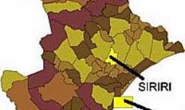 Siriri - Mapa de Localização - Siriri-SE