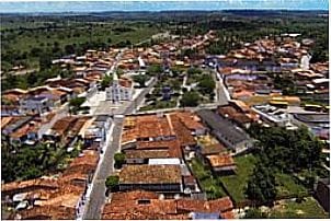 Vista a�rea da cidade   de Siriri - SE