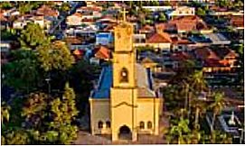 Alfredo Marcondes - Imagem da Matriz e vista a�rea de Alfredo Marcondes - SP