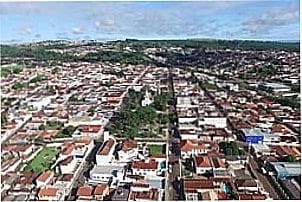 Vista a�rea da cidade    de Altin�polis - SP