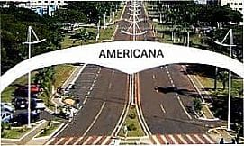 Americana - P�rtico de entrada da cidade de Americna SP