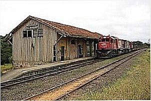 Esta��o Ferrovi�ria em Araca�u - SP