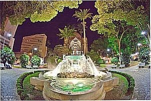 Chafariz no centro de Araraquara - SP