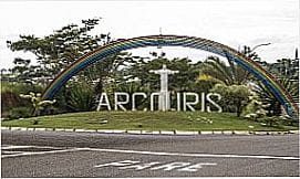 Arco-�ris - P�rtico de entrada da cidade   de Arco-Iris - SP
