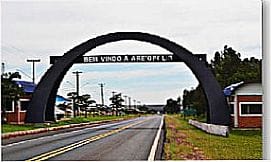 Arei�polis - P�rtico de entrada da cidade de Arei�polis - SP