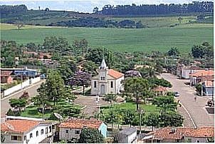 Vista a�rea de Barr�nia, distrito de Caconde - SP