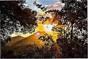 P�r do sol em Campina de Fora - SP