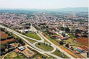 Vista a�rea da cidade de Capela do Alto - SP