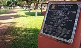 Cardoso - Placa de homenagem em Cardoso-SP