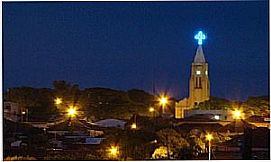 Cosmorama - Vista noturna do centro de Cosmorama - SP