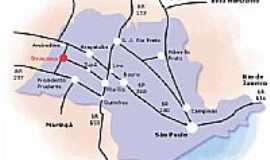 Dracena - Mapa de Localizao 