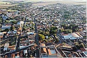 Vista a�rea da cidade  de Dumont - SP
