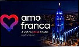 Franca - Vista a�rea da Matriz e regi�o de Franca - SP