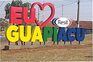 Portal da cidade  de Guapia�u - SP