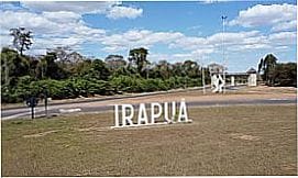 Irapu� - Trevo de acesso � cidade  de Irapu� - SP
