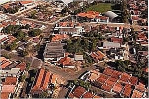 Vista a�rea da cidade de Irapuru - SP
