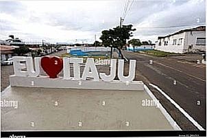 P�rtico da cidade de Itaju - SP