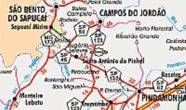 Monteiro Lobato - Mapa de localizao