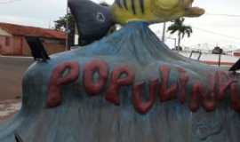 Populina - Monumento na entrada da cidade, Por Luiz Donizeti Lucatti