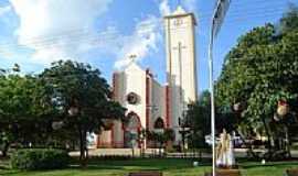 Santa F do Sul - Igreja matriz enfeitada no Natal