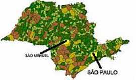 So Manuel - Mapa de Localizao - So Manuel-SP