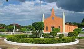 Brejinho de Nazar - Praa e Igreja-Foto:Natal Jordo 