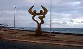 Salvador - Escultura no Jardim dos Namorados em Salvador-BA-Foto:killief