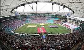 Salvador - Imagem da Arena Fonte Nova no dia da inauguraoem Salvador-BA-Foto:Vanderlei AlmeidaAFP