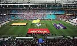 Salvador - Imagem da Arena Fonte Nova no dia da inauguraoem Salvador-BA-Foto:Vanderlei AlmeidaAFP