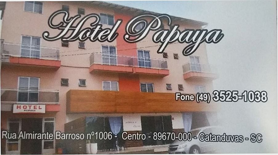 HOTEL PAPAYA Telefone Catanduvas Férias