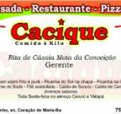 Corao de Maria/BA - Pousada - POUSADA E PIZZARIA CACIQUE