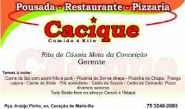 Pousadas em Corao de MariaBAPOUSADA E PIZZARIA CACIQUE em Corao de Maria
